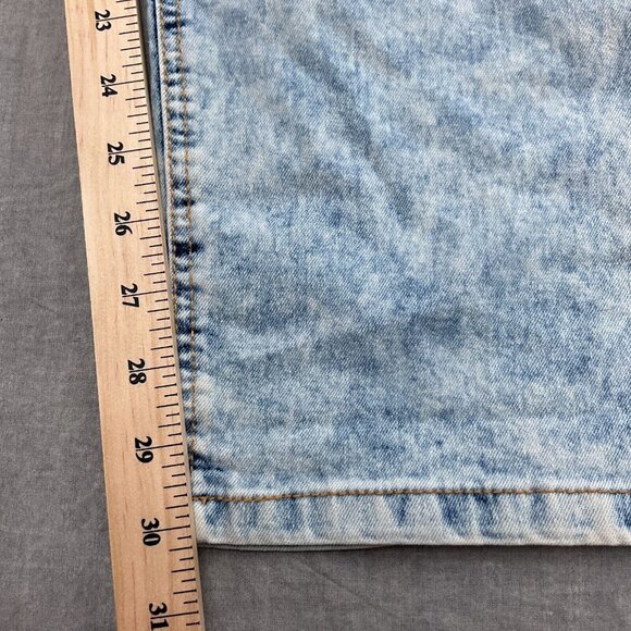 Rocawear Jeans Men 42W x 32L Blue Acid Wash Skinny High Rise Cotton Stretch - Picture 9 of 13